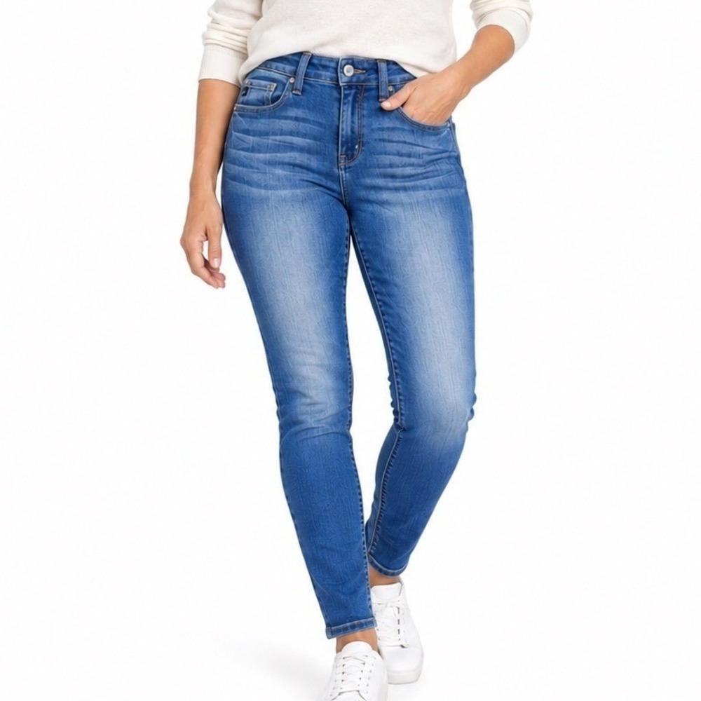 Kancan Los Angeles Women's Blue Mid Rise Skinny Jeans Size 25 VB K1363R